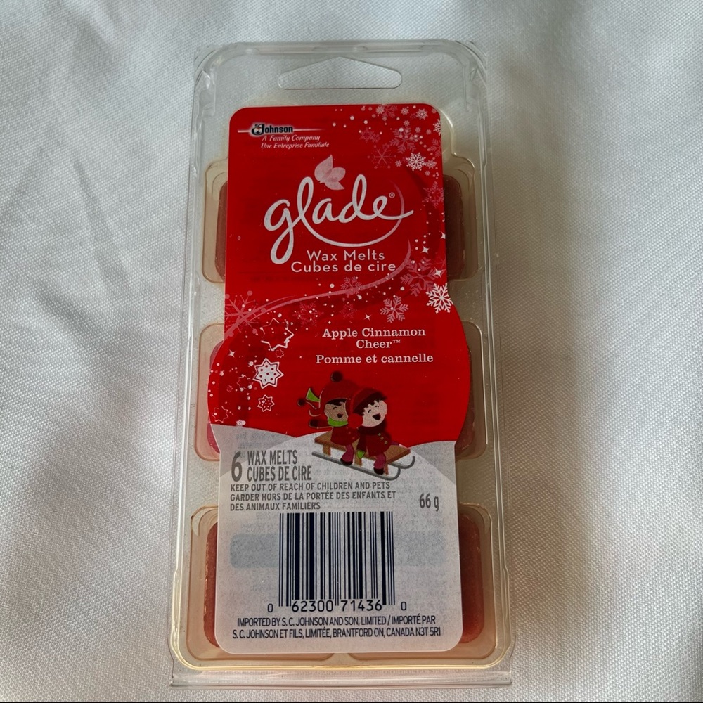 Glade Apple Cinnamon Fragrance Wax Melts 66 grams Air Freshener Wax Melt Refills